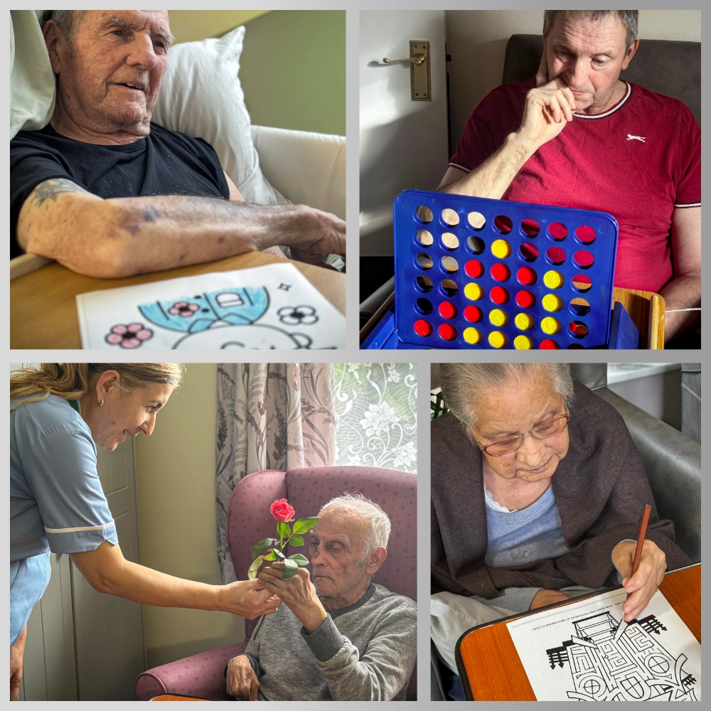 Creative arts and crafts session collage